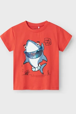 NAME IT NMMFISH NREG SS TOP BOX - Jongens - T-shirts