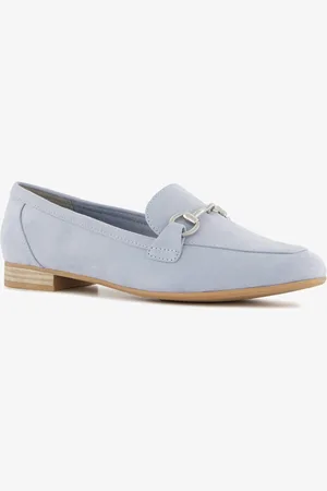 Nova Dames loafers lichtblauw