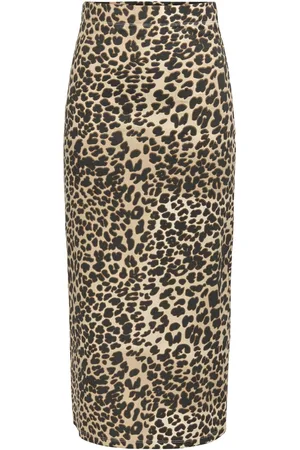 JDY Jacqueline de Yong Rok ivy Midi Pencil Skirt Jrs Dia 15347463 Toasted Coconut/leo Dames