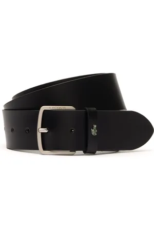 Lacoste Leren Riem Elegance Plain Leather Belt W90 Zwart