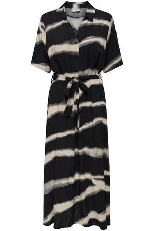JDY STARSEZEN LIFE 2/4 MIDIDRESS WVN NOOS Dames Jurk - 08-24-30 Multi Abstract