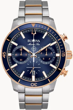 BULOVA Marine Star 98B301 Horloge - Staal - Zilverkleurig - Ø 45 mm