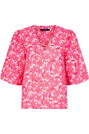 Ydence Blouse Top Meredith Ss2556 1011 Pink Flower Dames
