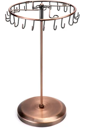 Merkloos Roterende sieradenstandaard met 23 haken - Sieradenboom voor het ophangen van kettingen, armbanden, ringen en oorbellen - H348 x B205 cm