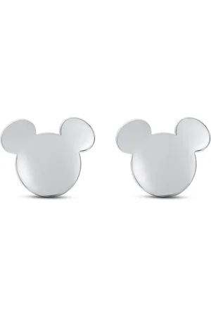 Disney 4-DIS052 Mickey Mouse Oorbellen - Mickey Oorknopjes - Sieraden - 6,8x8mm - Staal - Hypoallergeen