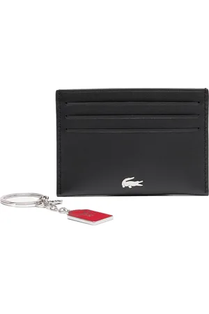 Lacoste Leren Kaarthouder Fitzgerald Billfold Key Holder Box Zwart