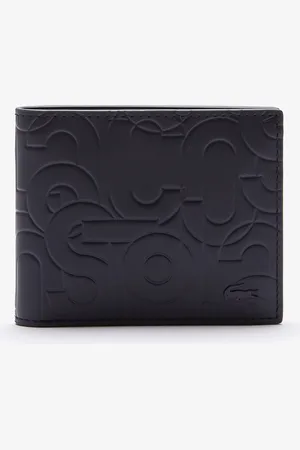 Lacoste Fitzgerald-portemonnee heren klein reliëfleer