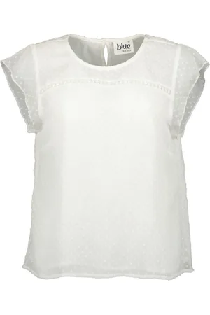 Blue Seven Dames - Blouse 180254 ronde hals korte mouwen - maat 42