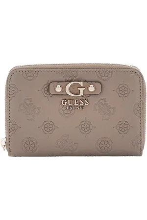 Guess Gerty Large Zip Around Dames Portemonnee - Dark - One Size