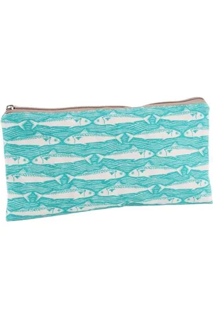 CGB Giftware Harbour Teal Fish Wash Bag (Prod: H: 15cm W: 28cm D:0.7cm) (Teal)