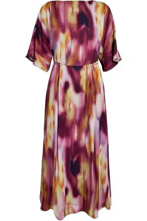 Minus Lucinda Midi Dress Pastel Lilac Print