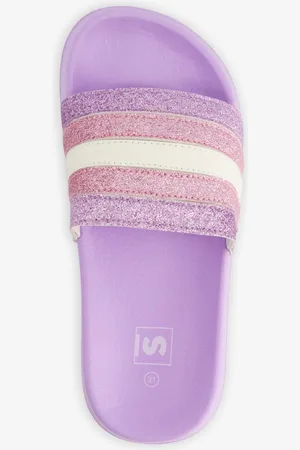Scapino Kinder badslippers lila met glitters