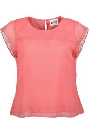 Blue Seven Dames - Blouse 180254 ronde hals korte mouwen - maat 40