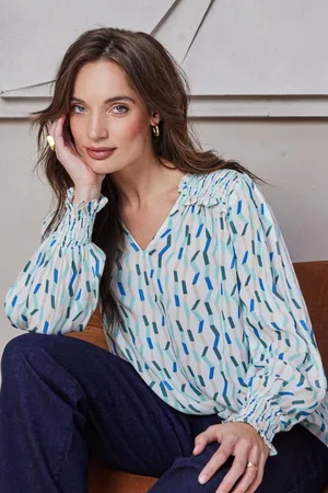 DIDI Dames Blouse Vienna Offwhite Imperial print maat 42