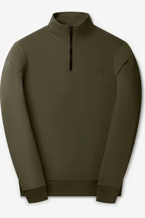 AB Lifestyle Diamond Half-Zip Sweater