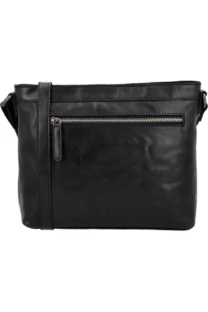 Hide & Stitches Westland Crossbody Schoudertas - Handige Ritsvakken - Fashion Bag - - 100% Leer