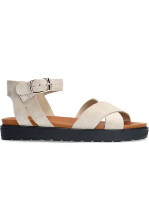 Manfield Dames - suède sandalen