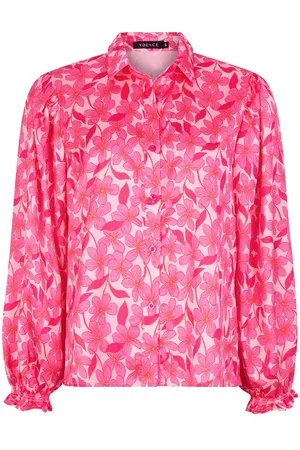 Ydence Blouse Blouse Alyssa Ss2551 1011 Pink Flower Dames
