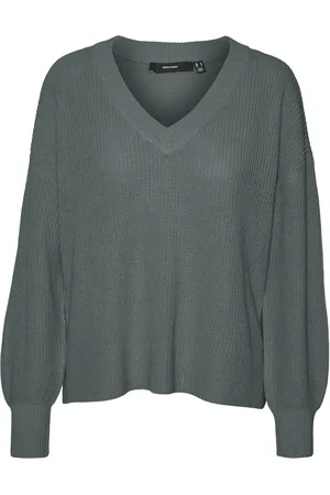 VERO MODA VMZIA LS V-NECK PULLOVER BOO - Dames - Gebreide truien