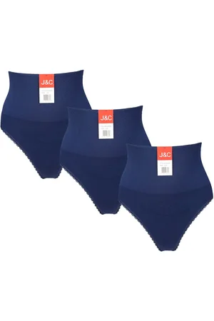 Merkloos 3-pack Dames corrigerende string J&C 3235 - maat L/XL