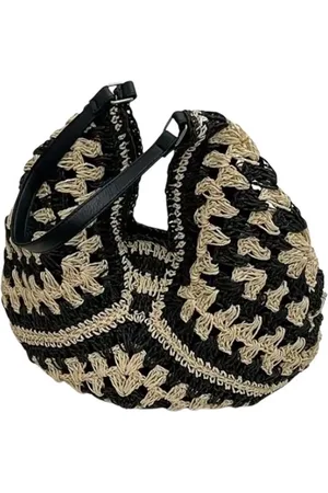 Merkloos Handtas | | Beige | Schoudertas | Gebreide tas | Bohemien look | leuke tas | Zomerse handtas | Strandtas | My Bags and Basics |