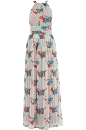 WE Fashion Dames Maxi jurk met dessin