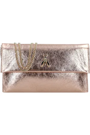 Patrizia Pepe Fly Metallic Koppeltas Leer 27 cm
