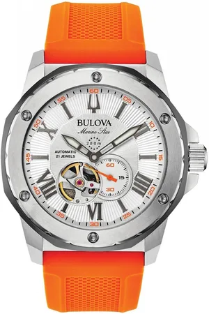 BULOVA 98A226 - Horloge - Siliconen - Oranje - 44 mm