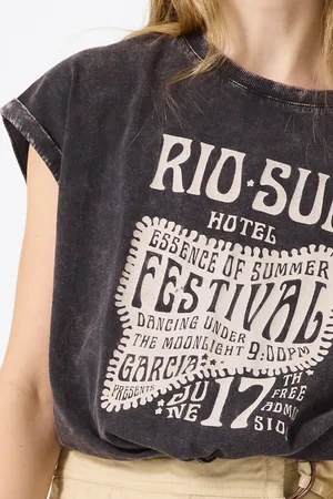 Garcia Meisjes Chest print T-shirt Korte mouw