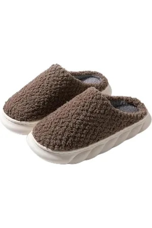 Merkloos Warme Sloffen - Pantoffels - Anti Slip Zolen - Unisex