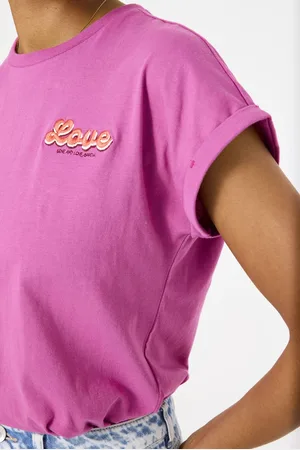 Garcia Dames T-shirt Paars Korte mouw