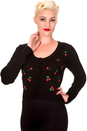 Banned Retro Dancing Days - Drive Me Crazy Cardigan - XL - /Rood