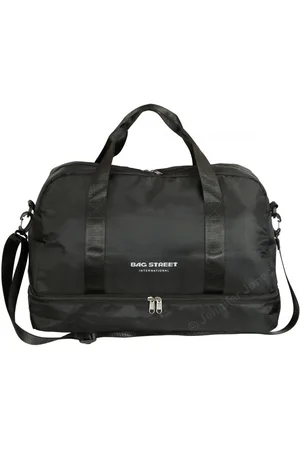 Bag Street Cabine tas - Handbagage Reistas / Weekendtas 48x29x24 cm – Geschikt voor EasyJet, KLM, TUI, Flybe – Vlieg Tas met Gescheiden Schoenenvak – Schouderriem & Handgrepen – Opvouwbaar & Trolleybevestiging - Underseat