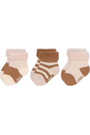 LÄSSIG Badstof Sokken GOTS powder pink/caramel (3-pack)