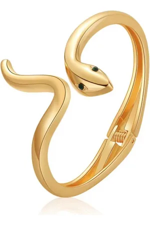 Marama Armband - damesarmband - bangle - met scharnier - stainless steel met gouden plating - cadeau dames - fashion