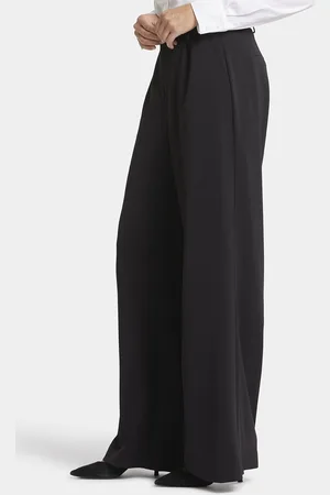 NYDJ Wide Leg Broek Zwart