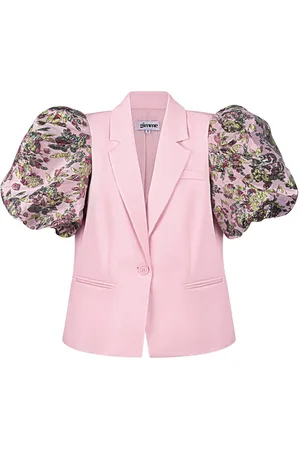 Merkloos Blazer flower bomb - pofmouwen - nieuwe collectie - lente/zomer - dames - - maat L
