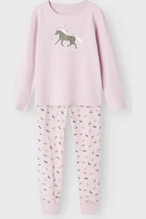 NAME IT Kinder-meisjes pyjama katoen - Corsage Horse - 116