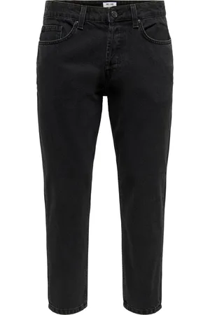 Only & Sons ONSAVI BEAM TAP BLACK 2962 JEANS NOOS Heren Jeans