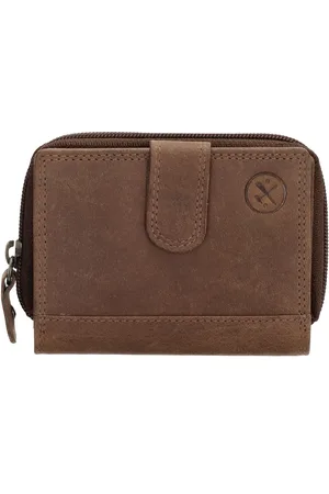 Hide & Stitches Leren Rits Portemonnee - Voor Dames / Heren - Kleine Portemonnee