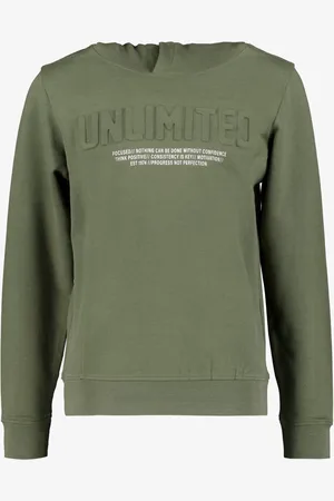 UNSIGNED Jongens hoodie kaki