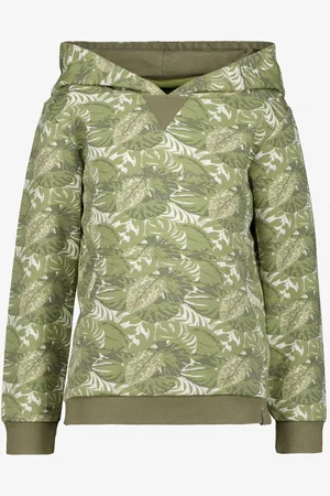 UNSIGNED Jongens hoodie met print groen