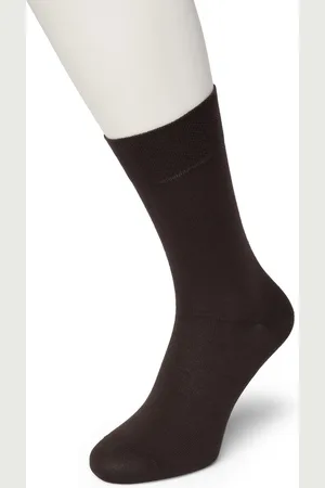 Bonnie Doon Katoenen Comfort Sok Donker Bruin Dames maat 39/42 - Speciale Breitechniek in Boord - Knelt niet - Katoen en Lycra - Maximaal Draagcomfort - Zakt niet af - Gladde Teennaad - Voor Gevoelige Voeten en Benen - Dark Brown - BE121401.106