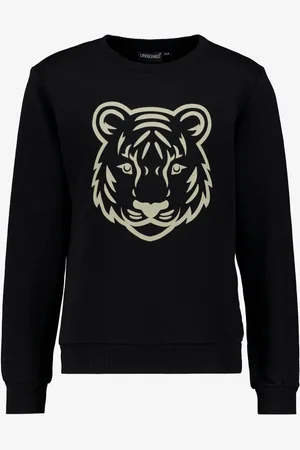 UNSIGNED Jongens sweater met tijgerkop