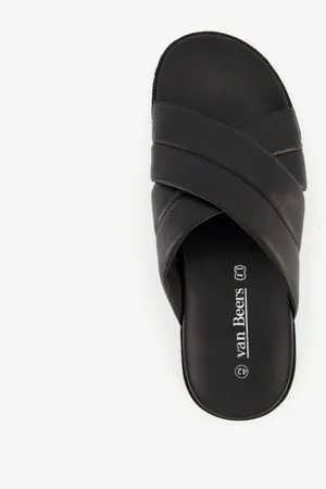 Van Beers Leren heren slippers