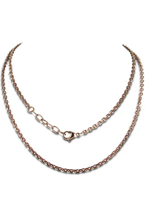 Silventi LOCKits 980600161 - Stalen Collier - 70 + 3 cm - Rosekleurig