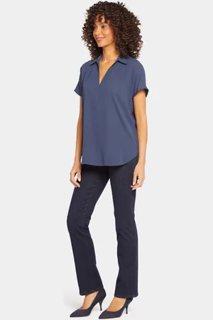 NYDJ Becky Korte Mouwen Blouse