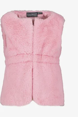TwoDay Meisjes gilet van imitatiebont