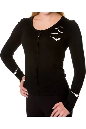 Banned Retro Bat Cardigan - Vleermuizen - XL - /Wit