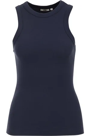 WE Fashion Dames singlet van ribstof